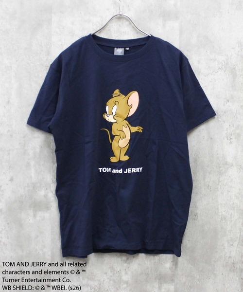 Tom＆Jerry（トムアンドジェリー）の「【TOM&JERRY/トム＆ジェリー】プリント ちょいBIG Tシャツ（Tシャツ/カットソー・メンズ・ブラック/グレー系その他/オフホワイト/杢グレー/ダークグリーン/ホワイト系その他/チャコール/ネイビー・MEDIUM/LARGE/X-LARGE）」の10枚目の写真