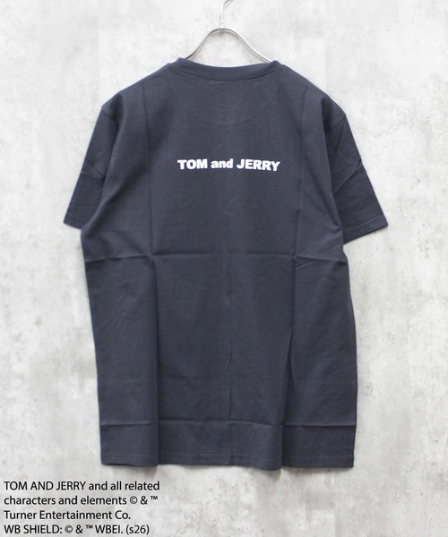 Tom＆Jerry（トムアンドジェリー）の「【TOM&JERRY/トム＆ジェリー】プリント ちょいBIG Tシャツ（Tシャツ/カットソー・メンズ・ブラック/グレー系その他/オフホワイト/杢グレー/ダークグリーン/ホワイト系その他/チャコール/ネイビー・MEDIUM/LARGE/X-LARGE）」の11枚目の写真