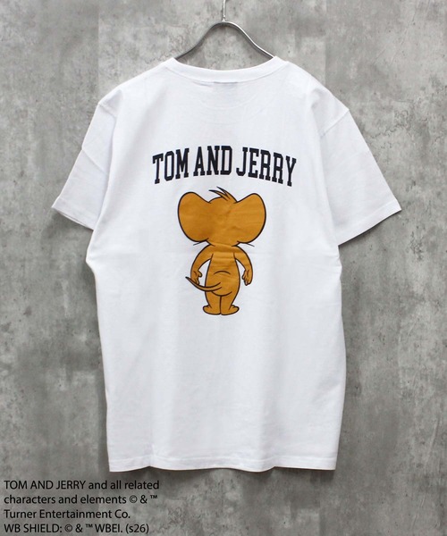 Tom＆Jerry（トムアンドジェリー）の「【TOM&JERRY/トム＆ジェリー】プリント ちょいBIG Tシャツ（Tシャツ/カットソー・メンズ・ブラック/グレー系その他/オフホワイト/杢グレー/ダークグリーン/ホワイト系その他/チャコール/ネイビー・MEDIUM/LARGE/X-LARGE）」の13枚目の写真