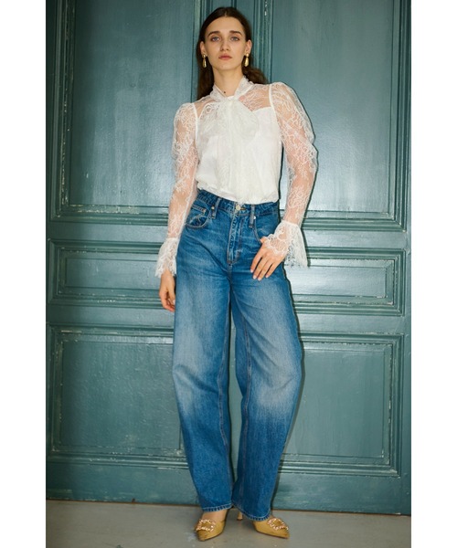Estella.K（エステラケー）の「Cassia Lace Bow Blouce スカラップレースタイブラウス（シャツ/ブラウス・レディース・ホワイト/ブラック・FREE）」の20枚目の写真