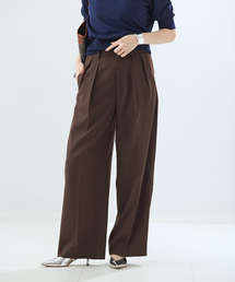 journal standard L'essage | NALYAストライプ/Doeskinワイドパンツ(スラックス)