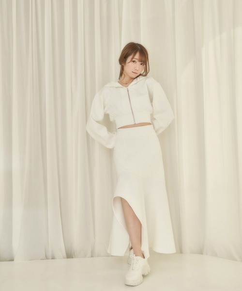 Rose Muse(ロゼミューズ)の「bijou mermaid skirt(スカート・レディース・ホワイト/グレー系その他・SMALL/MEDIUM)」の2枚目の写真