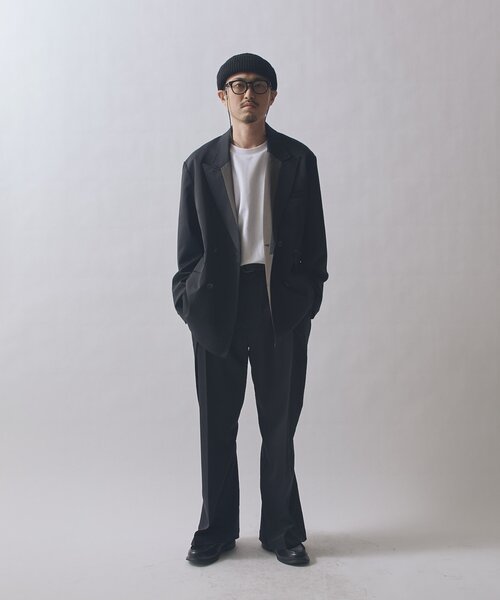 Lui's(ルイス)の「SURJENT ダブルブレストジャケット(テーラードジャケット・メンズ・ベージュ/ブラック・2/1)」の6枚目の写真