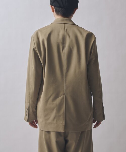 Lui's(ルイス)の「SURJENT ダブルブレストジャケット(テーラードジャケット・メンズ・ベージュ/ブラック・2/1)」の10枚目の写真