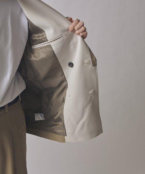 Lui's(ルイス)の「SURJENT ダブルブレストジャケット(テーラードジャケット・メンズ・ベージュ/ブラック・2/1)」の13枚目の写真