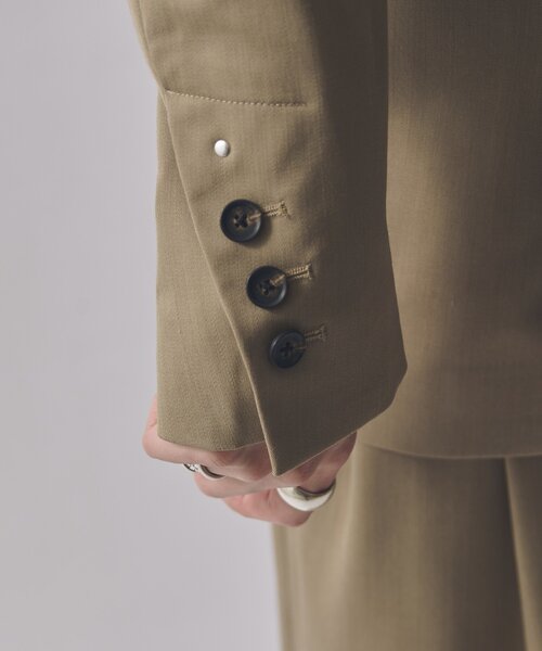 Lui's(ルイス)の「SURJENT ダブルブレストジャケット(テーラードジャケット・メンズ・ベージュ/ブラック・2/1)」の15枚目の写真