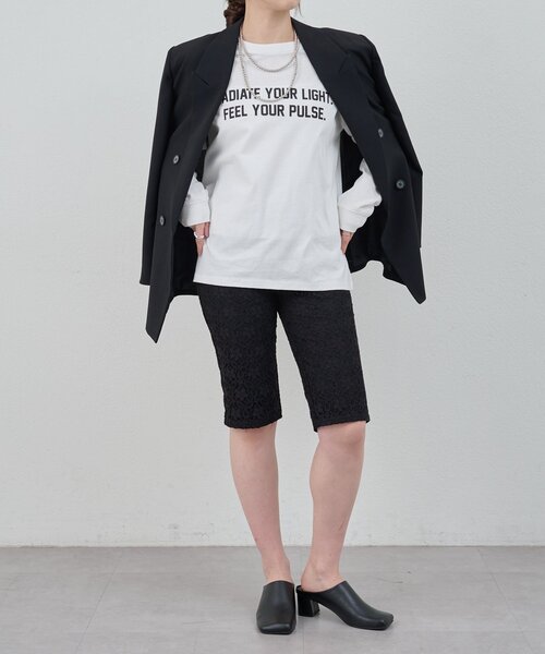 SHENERY（シーナリー）の「オリジナルロゴロンTEE（Tシャツ/カットソー・レディース・オフホワイト/グレー・FREE）」の9枚目の写真