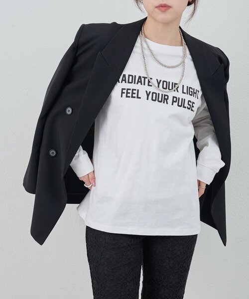 SHENERY（シーナリー）の「オリジナルロゴロンTEE（Tシャツ/カットソー・レディース・オフホワイト/グレー・FREE）」の10枚目の写真