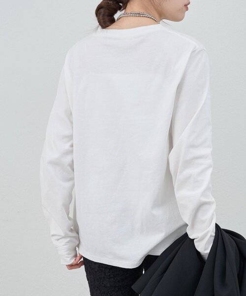 SHENERY（シーナリー）の「オリジナルロゴロンTEE（Tシャツ/カットソー・レディース・オフホワイト/グレー・FREE）」の13枚目の写真