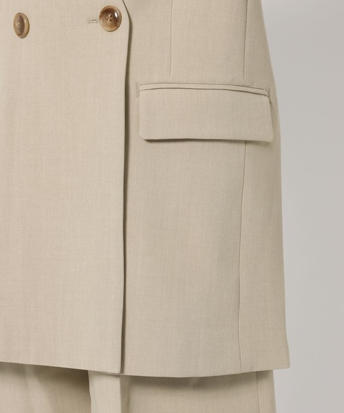 mysty woman(ミスティウーマン)の「ノーカラーWジャケット 643762(テーラードジャケット・レディース・ブラック/ライトベージュ・FREE)」の16枚目の写真