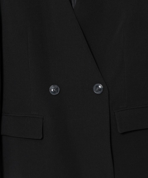 mysty woman(ミスティウーマン)の「ノーカラーWジャケット 643762(テーラードジャケット・レディース・ブラック/ライトベージュ・FREE)」の20枚目の写真