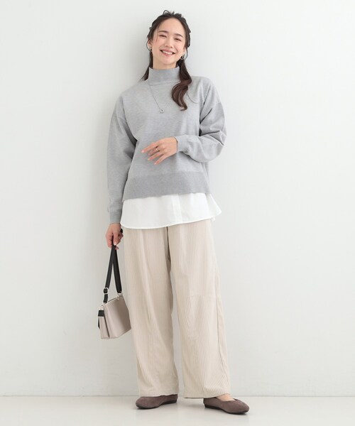 SHOO・LA・RUE(シューラルー)の「【S-LL】大人っぽく穿ける 股上深め コーデュロイカーブパンツ(その他パンツ・レディース・アイボリー/ブラウン系その他・01/02/03/04)」の5枚目の写真