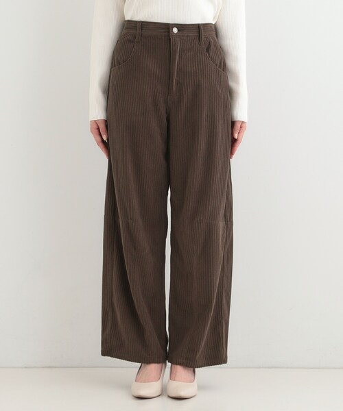 SHOO・LA・RUE(シューラルー)の「【S-LL】大人っぽく穿ける 股上深め コーデュロイカーブパンツ(その他パンツ・レディース・アイボリー/ブラウン系その他・01/02/03/04)」の11枚目の写真