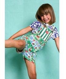 favorite people（フェイバリットピープル）の「KIDS SHORTSOVERALLS （FRAGOLA）（サロペット/オーバーオール）」