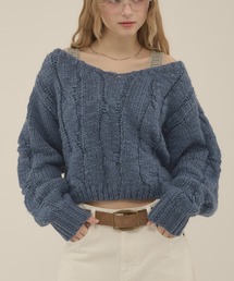 hazyl | cable loose knit / ケーブルルーズニット(ニット/セーター)