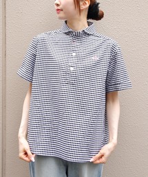 カラー プルオーバーシャツ ラウンド」に該当するDANTON（ダントン）の