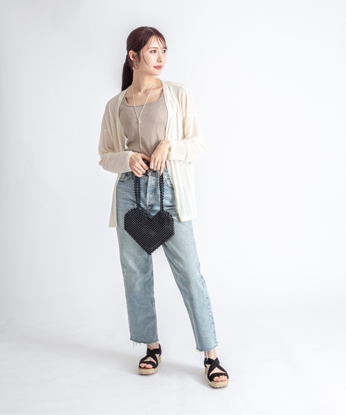 Rivel(リヴェル)の「【THE BAGMATI/ザ・バグマティー】グラスビーズバッグ ハート ハンドバッグ(トートバッグ・レディース・アイボリー/ブラック・FREE)」の21枚目の写真