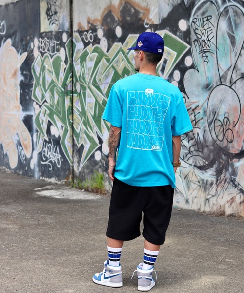 VIBGYOR（ヴィブジョー）の「BUDDIES Hollow T-SHIRT(BDS)（Tシャツ/カットソー・メンズ・ターコイズブルー/ホワイト/ブラック・X-LARGE/LARGE/MEDIUM）」の3枚目の写真
