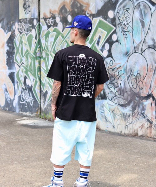 VIBGYOR（ヴィブジョー）の「BUDDIES Hollow T-SHIRT(BDS)（Tシャツ/カットソー・メンズ・ターコイズブルー/ホワイト/ブラック・X-LARGE/LARGE/MEDIUM）」の2枚目の写真