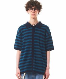 MAINBOOTH（メインブース）の「Bonbon Crochet Sweater(NAVY)（ニット/セーター）」