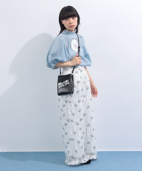 mmts(マミタス)の「"NO CAT, NO LIFE." ショルダーBAG(ショルダーバッグ・レディース・ブラック・ONE SIZE)」の3枚目の写真