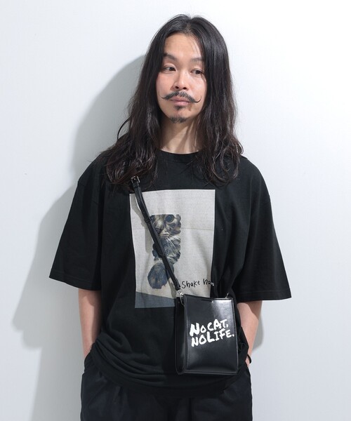 mmts(マミタス)の「"NO CAT, NO LIFE." ショルダーBAG(ショルダーバッグ・レディース・ブラック・ONE SIZE)」の4枚目の写真