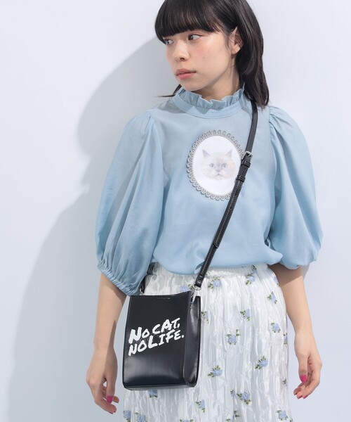 mmts(マミタス)の「"NO CAT, NO LIFE." ショルダーBAG(ショルダーバッグ・レディース・ブラック・ONE SIZE)」の20枚目の写真