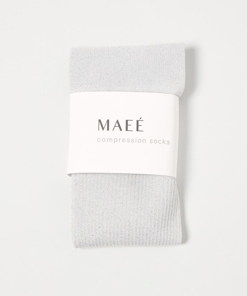 green label relaxing(グリーンレーベルリラクシング)の「<MAEE>コンプレッション ソックス (グリッターリブ) / 着圧ソックス / 靴下(ソックス/靴下・レディース・ゴールド/シルバー・FREE)」の13枚目の写真