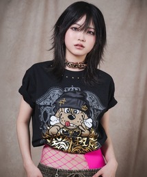 GALFY/ガルフィー』バチバチピアスTee【Z】（Tシャツ/カットソー