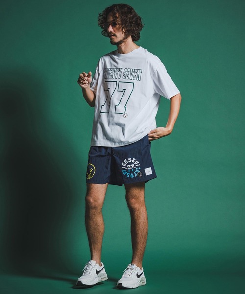 seventy seven(セブンティセブン)の「mt10175-middle onz S-S fine box t-shirt (77number) Tシャツ(7726S200)(Tシャツ/カットソー・メンズ・ホワイト/ブラック/アイボリー・XL/L/M/S)」の13枚目の写真