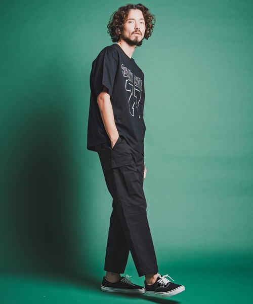 seventy seven(セブンティセブン)の「mt10175-middle onz S-S fine box t-shirt (77number) Tシャツ(7726S200)(Tシャツ/カットソー・メンズ・ホワイト/ブラック/アイボリー・XL/L/M/S)」の19枚目の写真