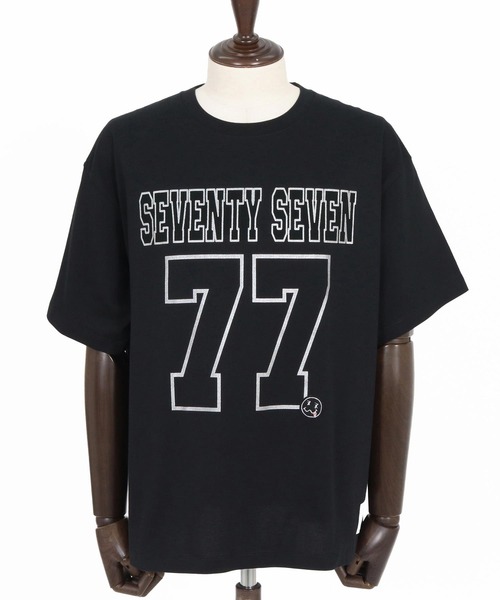seventy seven(セブンティセブン)の「mt10175-middle onz S-S fine box t-shirt (77number) Tシャツ(7726S200)(Tシャツ/カットソー・メンズ・ホワイト/ブラック/アイボリー・XL/L/M/S)」の22枚目の写真