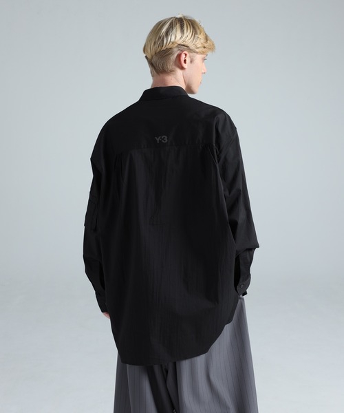 Y-3（ワイスリー）の「Y-3 COTTON LONG SLEEVE SHIRT（シャツ/ブラウス・メンズ・ブラック・XX-SMALL/X-SMALL/SMALL/MEDIUM/LARGE/X-LARGE）」の3枚目の写真