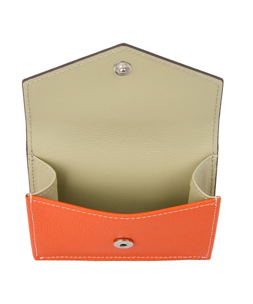 バイカラー 三つ折りミニ財布 本革 エプソンレザー（財布）｜attiree