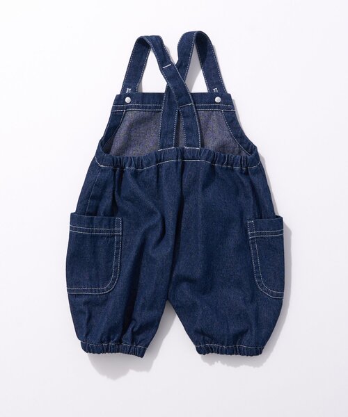 CIAOPANIC TYPY（チャオパニックティピー）の「【BABY】サラッと快適！カボチャデニムサロペロンパース（サロペット/オーバーオール・キッズ・ネイビー/サックスブルー・80）」の21枚目の写真