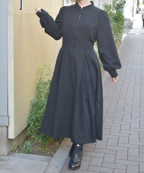 axes femme(アクシーズファム)の「付け襟付ハイウエストワンピース(ワンピース・レディース・クリーム/ブラック/ミント・MEDIUM)」の15枚目の写真