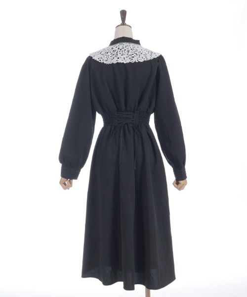 axes femme(アクシーズファム)の「付け襟付ハイウエストワンピース(ワンピース・レディース・クリーム/ブラック/ミント・MEDIUM)」の19枚目の写真