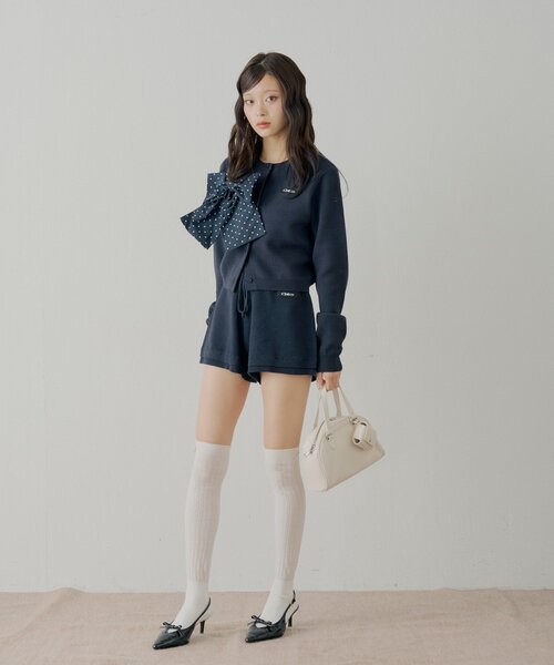 Chico(チコ)の「【セットアップ対応】コンパクトニットショートパンツ(その他パンツ・レディース・グレー/ブルー系その他2/ネイビー/ブラック・MEDIUM/SMALL)」の16枚目の写真