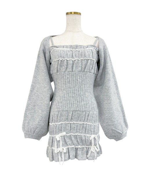 セール】Scrunch cami o/p cardie set（ワンピース）｜Rose Muse（ロゼ