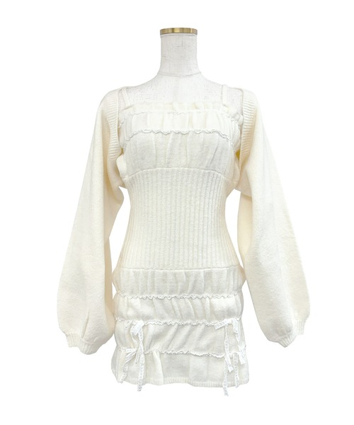 セール】Scrunch cami o/p cardie set（ワンピース）｜Rose Muse（ロゼ