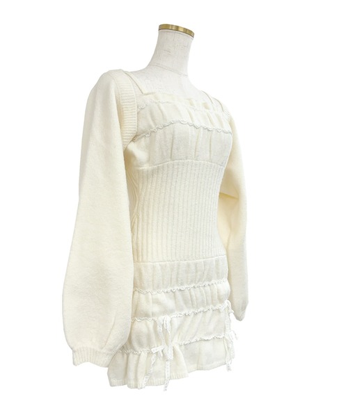 セール】Scrunch cami o/p cardie set（ワンピース）｜Rose Muse（ロゼ