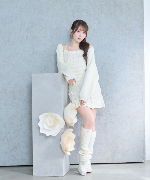 セール】Scrunch cami o/p cardie set（ワンピース）｜Rose Muse（ロゼ