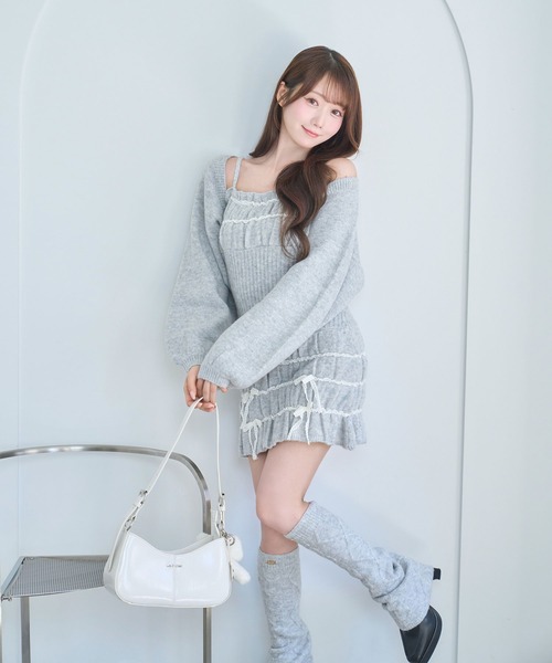 セール】Scrunch cami o/p cardie set（ワンピース）｜Rose Muse（ロゼ