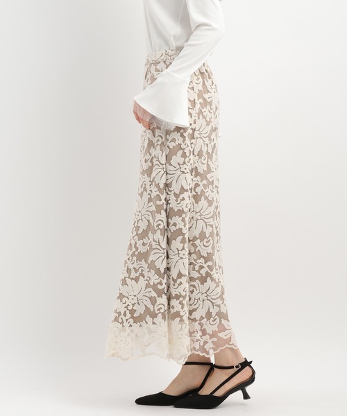 Andemiu（アンデミュウ）の「レースレイヤーマーメイドスカート639328（スカート・レディース・ブラック/アイボリー・SMALL/MEDIUM）」の17枚目の写真