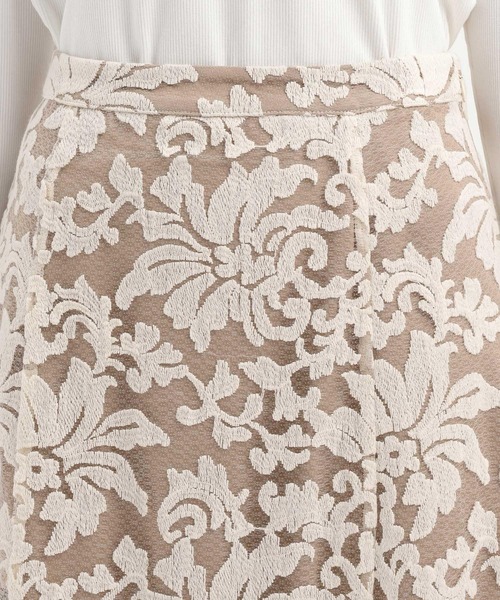 Andemiu（アンデミュウ）の「レースレイヤーマーメイドスカート639328（スカート・レディース・ブラック/アイボリー・SMALL/MEDIUM）」の19枚目の写真