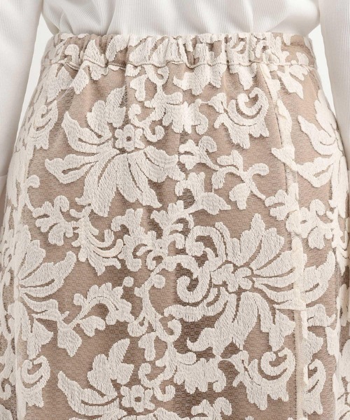 Andemiu（アンデミュウ）の「レースレイヤーマーメイドスカート639328（スカート・レディース・ブラック/アイボリー・SMALL/MEDIUM）」の22枚目の写真