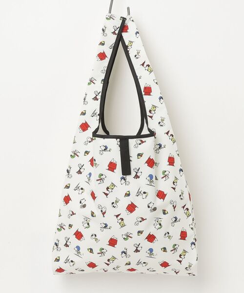 FRUIT OF THE LOOM（フルーツオブザルーム）の「【FRUIT OF THE LOOM/フルーツオブザルーム】FRUIT OF THE LOOM x PEANUTS エコバッグS1（エコバッグ/サブバッグ・レディース・アイボリー/チャコールグレー・FREE）」の3枚目の写真