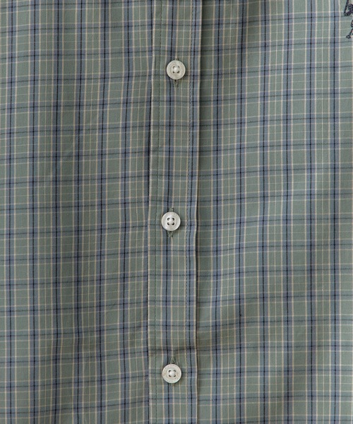 U.S. POLO ASSN.（ユーエスポロアッスン）の「U.S. POLO ASSN./ユーエスポロアッスン ブロードスモールチェック 半袖チェックシャツ 2026年春夏（シャツ/ブラウス・メンズ・グレー/ブルー/ライトグリーン/ベージュ・L/LL/M）」の12枚目の写真