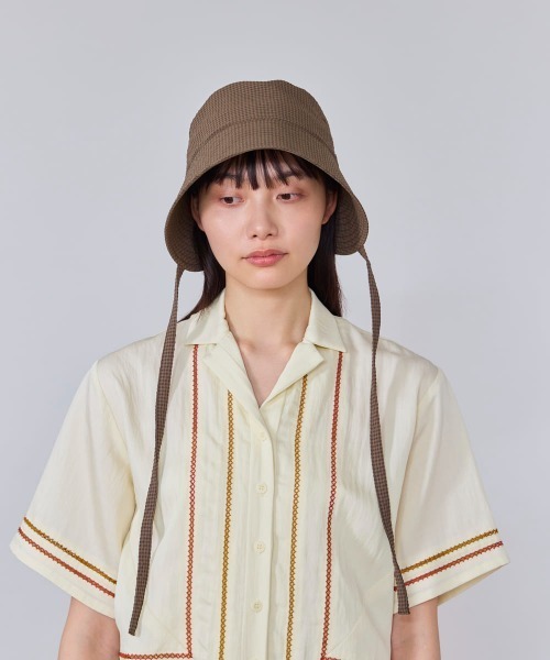 OVERRIDE（オーバーライド）の「OVERRIDE  SUCKER BUCKET BONNET SGP / オーバーライド（ハット・レディース・ブラック/ブラウン/ブラック系・58cm）」の19枚目の写真