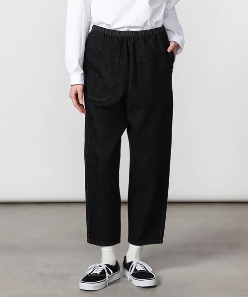 DANTON（ダントン）の「DANTON | ブラックデニム イージーパンツ WOMEN（デニムパンツ・レディース・ブラック・36）」の11枚目の写真